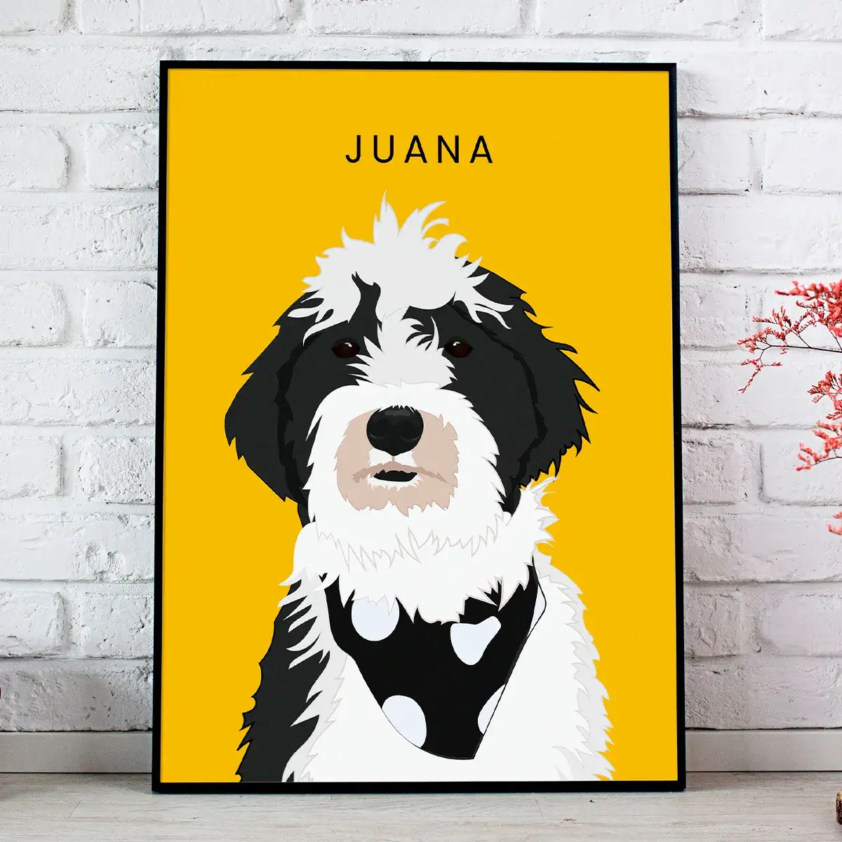 retrato de perro personalizado